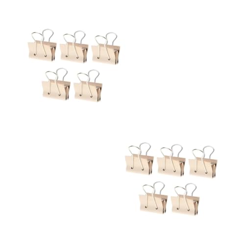 Operitacx 2 Sätze Leder Schwalbenschwanz Clip Binder Clips Leder Befestigungsclip Leder Binder Klemme Leder Büroklammer Handarbeit Büroklammer Leder Test Büroklammern 5 Stück * 2 von Operitacx