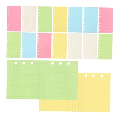 Operitacx 2 Sätze Loseblatt-Notizbuch-Nachfüllung College regierte Papier lose Blatt Schreiben loses Blatt Papier Liniertes Papier, College-Regel a6 loses blattpapier A6-Ordner-Nachfüllungen von Operitacx
