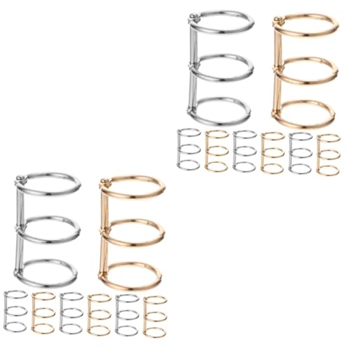 Operitacx 2 Sätze Metall Binder Ringe Für Loseblatt Karten Und Scrapbooking Und Diy Projekte Und Journaling Einfach Zu Bedienen Für Schule Und Büro 8 Stück * 2 Operitacx 2 Sätze Metall Binder Ringe Für Loseblatt Karten Und Scrapbooking Und Diy Projekte Und Journaling Einfach Zu Bedienen Für Schule Und Büro 8 Stück * 2 von Operitacx