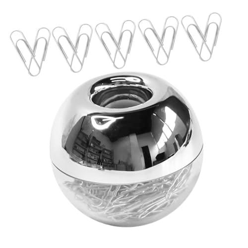 Operitacx 2 Sätze Metall-paperclips mit Magnetischer Box Multifunktionale Büroklammern für Dokumentenorganisation Bastelprojekte und Lesezeichen Robuste Kreative Schreibtischaccessoires für von Operitacx