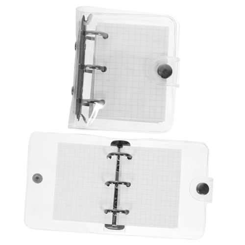 Operitacx 2 Sätze Mini Ring Transparent PVC Notizbuch Teilig Tragbares Ringbuch mit Losem Kreatives Reise Notizheft für Planung Organisation Leicht und Langlebig für Büro Schule Alltag Operitacx 2 Sätze Mini Ring Transparent PVC Notizbuch Teilig Tragbares Ringbuch mit Losem Kreatives Reise Notizheft für Planung Organisation Leicht und Langlebig für Büro Schule Alltag von Operitacx