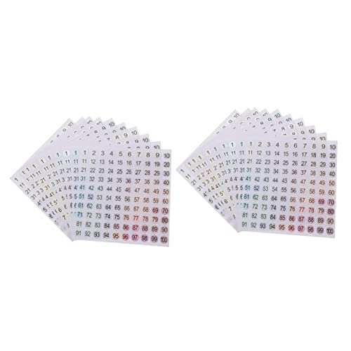 Operitacx 2 Sätze Runde Selbstklebende Nummernaufkleber Zur Heimorganisation Für Diy Projekte Und Etikettierung Praktische Markierungssticker Für Büro Und Schließfächer 10 Blätter * 2 Operitacx 2 Sätze Runde Selbstklebende Nummernaufkleber Zur Heimorganisation Für Diy Projekte Und Etikettierung Praktische Markierungssticker Für Büro Und Schließfächer 10 Blätter * 2 von Operitacx
