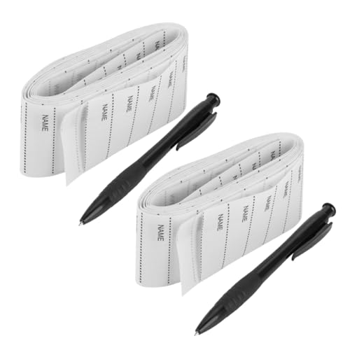 Operitacx 2 Sätze Stoff Namensetiketten zum Beschreiben mit Stift Wasserdichte Selbstklebende Klebeetiketten für Kleidung Schuluniformen Arbeitskleidung ca Rolle Vielseitig und Waschbar Operitacx 2 Sätze Stoff Namensetiketten zum Beschreiben mit Stift Wasserdichte Selbstklebende Klebeetiketten für Kleidung Schuluniformen Arbeitskleidung ca Rolle Vielseitig und Waschbar von Operitacx