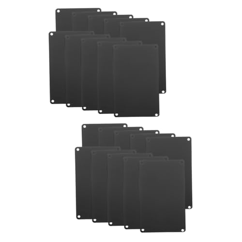 Operitacx 2 Sätze Teiliges Eloxierte Aluminium Gravur Schilder Mit Löchern Blanke Türschilder Für Büro Diy Namensschilder Vielseitig Einsetzbare Stabile Tür Und Wandschilder 10 Stück * 2 von Operitacx