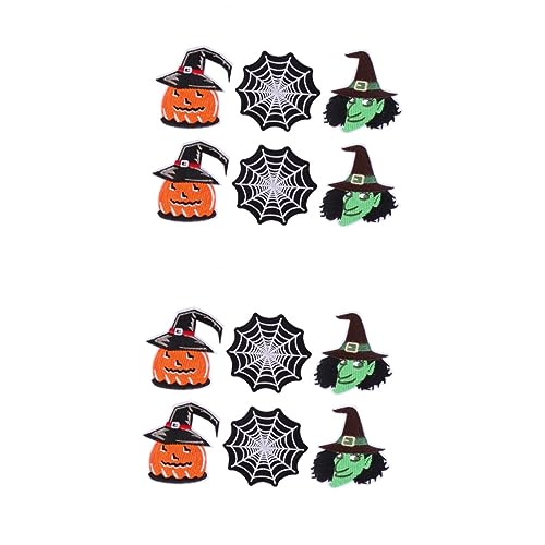 Operitacx 2 Sätze Teiliges Halloween Patch Mit Kürbis Hexe Und Spinne Gestickte Aufnäher Für Diy Kostüme T Shirts Und Taschen Verschiedenen Farben Für Halloween Dekorationen 6 Stück * 2 Operitacx 2 Sätze Teiliges Halloween Patch Mit Kürbis Hexe Und Spinne Gestickte Aufnäher Für Diy Kostüme T Shirts Und Taschen Verschiedenen Farben Für Halloween Dekorationen 6 Stück * 2 von Operitacx