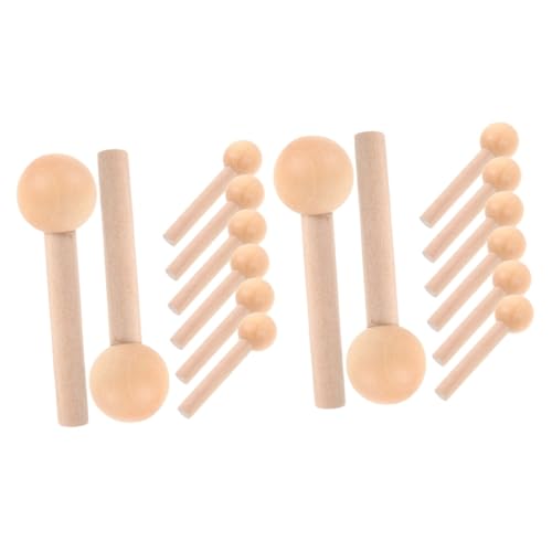 Operitacx 2 Sätze Teiliges Holzstäbe Für Lochwand Robuste Holzperlen Mit Glatter Oberfläche Zum Basteln Und Modellieren Für Kreative Projekte Und Diy Anwendungen 10 Stück * 2 von Operitacx
