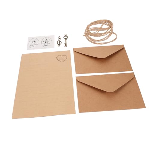 Operitacx 2 Sätze Vintage Briefpapier Umschlag Set Retro Schreibpapier mit Umschlägen Teiliges Briefpapier Set für Notizbuch Reisebriefumschlag Geschenkpapier Geeignet Operitacx 2 Sätze Vintage Briefpapier Umschlag Set Retro Schreibpapier mit Umschlägen Teiliges Briefpapier Set für Notizbuch Reisebriefumschlag Geschenkpapier Geeignet von Operitacx