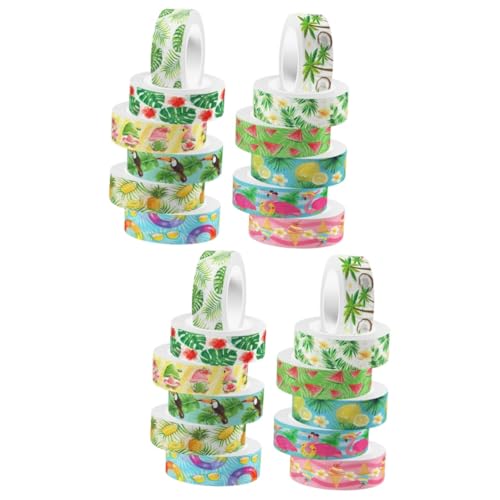 Operitacx 2 Sätze Washi Tape Dekoratives Scrapbook Tape Für Diy Projekte Verschiedenen Designs Für Scrapbooking Geschenkverpackung Und Mehr 12 Rollen * 2 von Operitacx