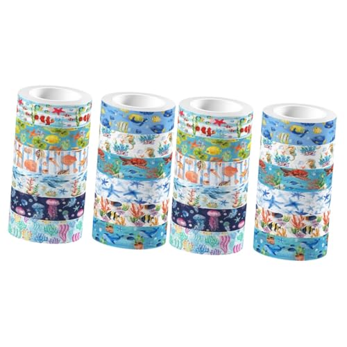 Operitacx 2 Sätze Washi Tape Set Meerestiere Klebeband Für Diy Journale Scrapbooking Und Geschenkverpackungen Transparente Dekoration Für Kreative Projekte 12 Rollen * 2 Operitacx 2 Sätze Washi Tape Set Meerestiere Klebeband Für Diy Journale Scrapbooking Und Geschenkverpackungen Transparente Dekoration Für Kreative Projekte 12 Rollen * 2 von Operitacx