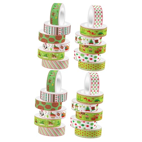 Operitacx 2 Sätze Washi Tape Weihnachtsdesign Dekoratives Klebeband Für Scrapbooking Diy Handwerk Geschenkverpackung Und Journals Vielseitig Einsetzbar Für Kreative Projekte 12 Rollen * 2 von Operitacx