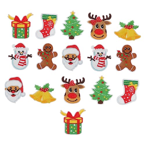 Operitacx 2 Sätze Weihnachtsaufkleber Zierdekor Flaggenaufnäher Coole Bestickte Aufnäher Pailletten Schuhflicken Für Löcher Auf Stofffransen Individuelle Bastelarbeiten 16 Stück * 2 Operitacx 2 Sätze Weihnachtsaufkleber Zierdekor Flaggenaufnäher Coole Bestickte Aufnäher Pailletten Schuhflicken Für Löcher Auf Stofffransen Individuelle Bastelarbeiten 16 Stück * 2 von Operitacx
