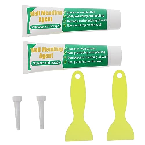 Operitacx 2 Satz Wandreparatur Set Selbstklebende Wandreparaturpaste mit Spachtel zum Flicken von Wandlöchern und Rissen pro Tube Leicht und Tragbar Operitacx 2 Satz Wandreparatur Set Selbstklebende Wandreparaturpaste mit Spachtel zum Flicken von Wandlöchern und Rissen pro Tube Leicht und Tragbar von Operitacx