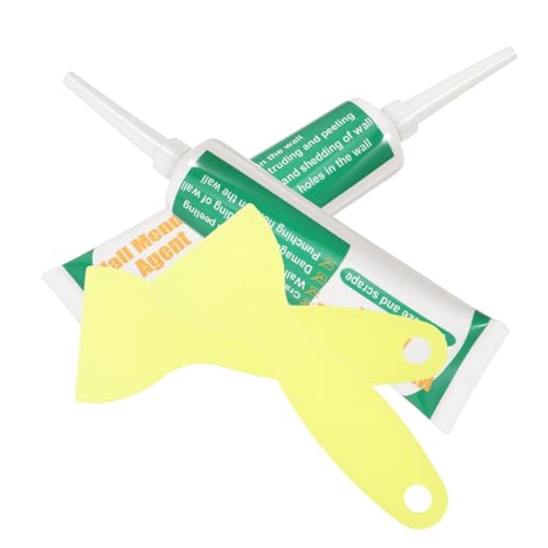 Operitacx 2 Satz Wandreparaturset Set Selbstklebende Wandreparaturcreme für Spachtel und Feiner Spitze für Zuhause und Büro von Operitacx