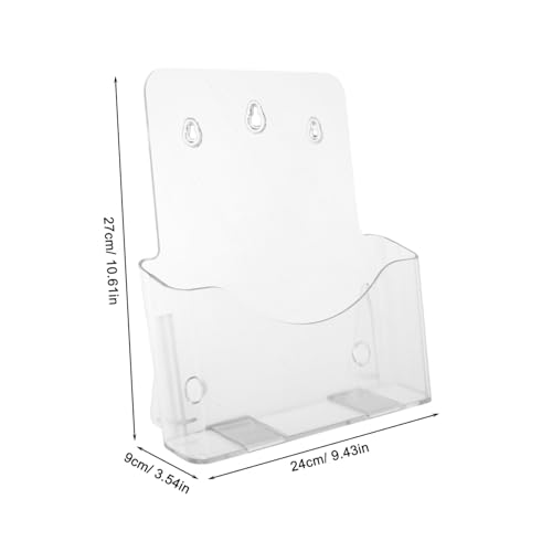 Operitacx 2 Stück Acryl Dokumentenhalter Wandmontage Hängender Organizer Transparent Robuster Flyer organizer Büro Ablagefach für Papier Ordner Operitacx 2 Stück Acryl Dokumentenhalter Wandmontage Hängender Organizer Transparent Robuster Flyer organizer Büro Ablagefach für Papier Ordner von Operitacx