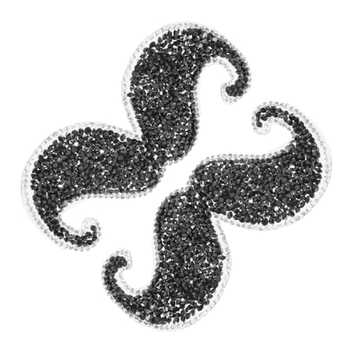 Operitacx 2 Stück Aufbügelbare Flicken für Diy Kleidung Reparatur Dekorative Schnurrbart Applikationen für Hüte Taschen Jeans und Mehr Einfach Anzuwenden Vielseitig Einsetzbar Langlebig von Operitacx