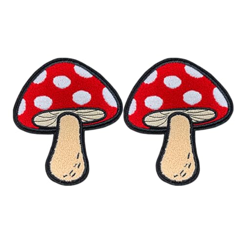 Operitacx 2 Stück Aufnäher Zum Aufbügeln Entzückende Cartoon Applikationen Für Kleidung – Niedliche Pilz Stickerei Aufnäher Für Rucksäcke/Mützen/Jacken Operitacx 2 Stück Aufnäher Zum Aufbügeln Entzückende Cartoon Applikationen Für Kleidung – Niedliche Pilz Stickerei Aufnäher Für Rucksäcke/Mützen/Jacken von Operitacx