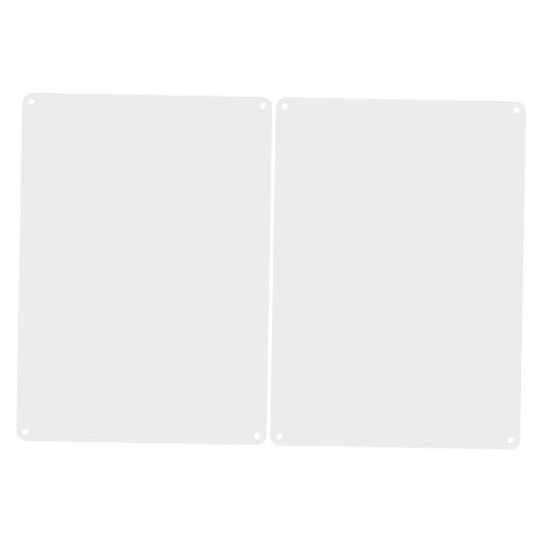 Operitacx 2 Stück Blanko Aluminium Schilder Wetterbeständige Metallplatten mit Vorgebohrten Löchern für Diy und Außendekoration für Sublimation und Gravur Operitacx 2 Stück Blanko Aluminium Schilder Wetterbeständige Metallplatten mit Vorgebohrten Löchern für Diy und Außendekoration für Sublimation und Gravur von Operitacx