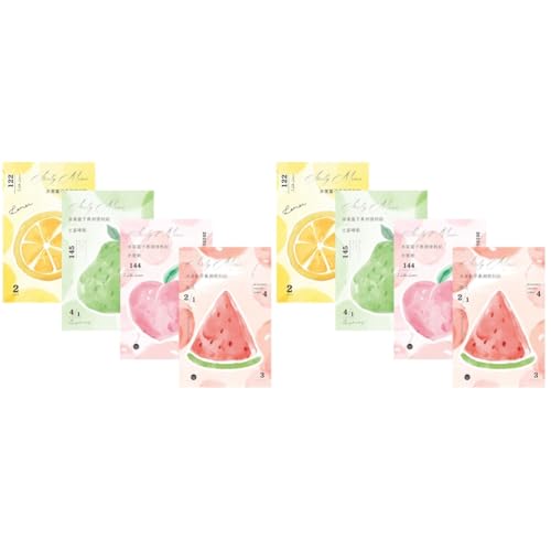 Operitacx 2 Stück Bücher Frucht Notizblöcke Abreißnotizblöcke Kawaii Memo Pads Handliche Notizbücher für Schule Büro und Zuhause für Persönliche Notizen und To Do Listen von Operitacx