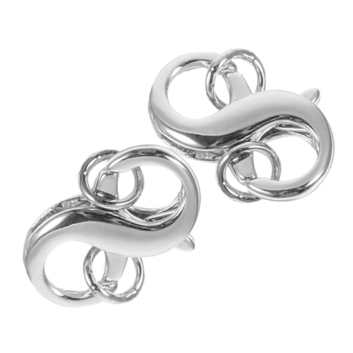 Operitacx 2 Stück DIY Schmuckverschluss Lobster Verschluss aus Kupfer mit Silberbeschichtung Langlebige Kettenverschlüsse für Armband Halskette Schmuckherstellung Einfache Handhabung und Operitacx 2 Stück DIY Schmuckverschluss Lobster Verschluss aus Kupfer mit Silberbeschichtung Langlebige Kettenverschlüsse für Armband Halskette Schmuckherstellung Einfache Handhabung und von Operitacx