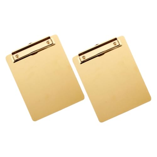Operitacx 2 Stück Dateispeicherblock Klemmbretter a4 datei zwischenablagen mit dokumentieren Planke Dateiclips Konferenz-Schreibtafel Schreibunterstützungstafel Rostfreier Stahl Golden Operitacx 2 Stück Dateispeicherblock Klemmbretter a4 datei zwischenablagen mit dokumentieren Planke Dateiclips Konferenz-Schreibtafel Schreibunterstützungstafel Rostfreier Stahl Golden von Operitacx