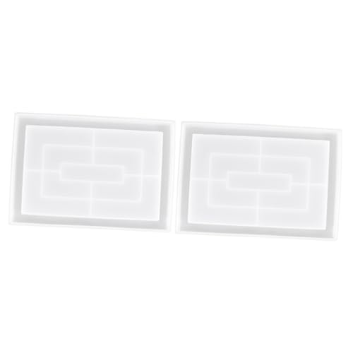 Operitacx 2 Stück Diy Silikonform für Epoxidharz Robustes Langlebiges Tray Gießform für Blumenhalter Obsttablett Servierplatte Abnehmbar Antihaftbeschichtet für Kreative Heimdekoration und von Operitacx