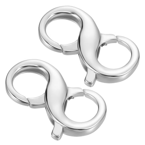 Operitacx 2 Stück Doppelter Hummerverschluss Schmuckverschluss für Halskette und Armband Robust und Elegant DIY Schmuckreparatur Zubehör für Ketten Verschlüsse Operitacx 2 Stück Doppelter Hummerverschluss Schmuckverschluss für Halskette und Armband Robust und Elegant DIY Schmuckreparatur Zubehör für Ketten Verschlüsse von Operitacx