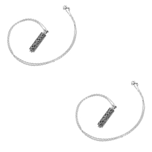 Operitacx 2 Stück Edelstahl Urnenanhänger Aus Klarem Glas Für Damen Zum Hängen Der Gedenkasche Y Personalisierte Einäscherungsanhänger Halsketten Metallhalskette Edelstahlhalskette Silber Operitacx 2 Stück Edelstahl Urnenanhänger Aus Klarem Glas Für Damen Zum Hängen Der Gedenkasche Y Personalisierte Einäscherungsanhänger Halsketten Metallhalskette Edelstahlhalskette Silber von Operitacx