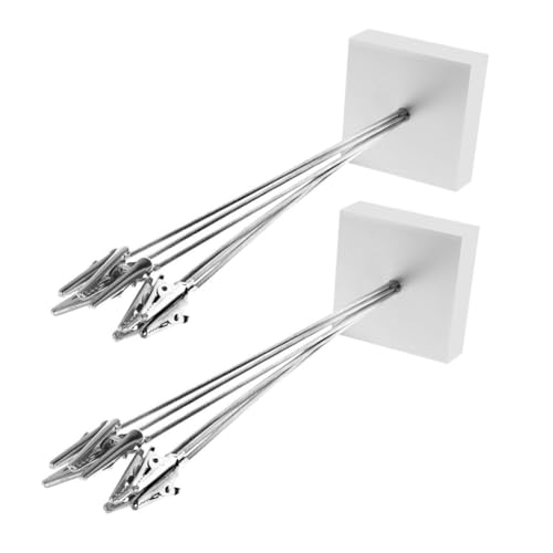 Operitacx 2 Stück Fotohalter Visitenkartenhalter Tischnummern Sockel Staffelei Kartenhalter Teller Organizer Reservierter Notizhalter Ständer Bild Postkarte Tisch von Operitacx