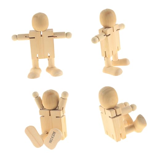 Operitacx 2 Stück Holz Roboter Diy Graffiti Holz Roboter mit Beweglichen Gelenken für Beige Operitacx 2 Stück Holz Roboter Diy Graffiti Holz Roboter mit Beweglichen Gelenken für Beige von Operitacx