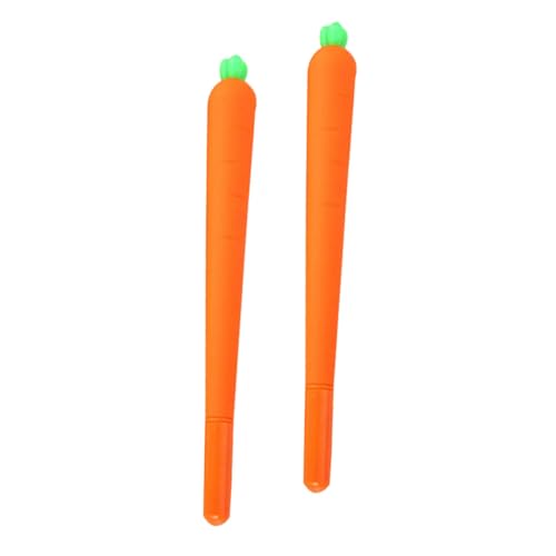 Operitacx 2 Stück Karotten Gel Roller Kugelschreiber Zeichnen Stift Silikon Pen Schwarz für Schule Büro Schreiben Malen Operitacx 2 Stück Karotten Gel Roller Kugelschreiber Zeichnen Stift Silikon Pen Schwarz für Schule Büro Schreiben Malen von Operitacx