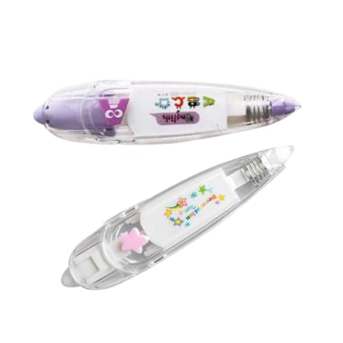 Operitacx 2 Stück Kreative Korrektur Tape Pen Niedliche Druck Tape Pen für Diy Scrapbooking Tagebuch und Karten Dekoration Sternenhimmel Buchstaben von Operitacx
