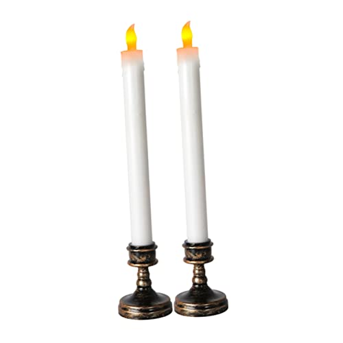 Operitacx 2 Stück LED Flammenlose Kerzen Set Elektronische Kerzenlampe für Hochzeiten Kirchen und Festliche Dekoration Realistische LED Kerzen mit Flicker Batteriebetrieben ohne Batterien Operitacx 2 Stück LED Flammenlose Kerzen Set Elektronische Kerzenlampe für Hochzeiten Kirchen und Festliche Dekoration Realistische LED Kerzen mit Flicker Batteriebetrieben ohne Batterien von Operitacx