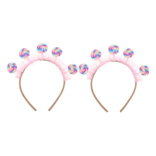 Operitacx 2 Stück Lollipop Haarreif für Mädchen Süßer Bequemer Kopfschmuck für Geburtstagsfeiern Alltagsgebrauch und Themenparks Rosa Candy Stirnband für Events Operitacx 2 Stück Lollipop Haarreif für Mädchen Süßer Bequemer Kopfschmuck für Geburtstagsfeiern Alltagsgebrauch und Themenparks Rosa Candy Stirnband für Events von Operitacx