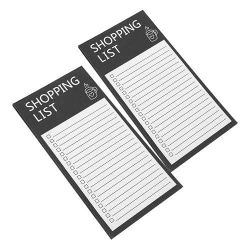 Operitacx 2 Stück Magnetischer Notizblock Kühlschrank Wiederverwendbar To Do Liste Einkaufszettel mit Einzigartigem Design Praktisch für Kühlschrank und Metallflächen von Operitacx