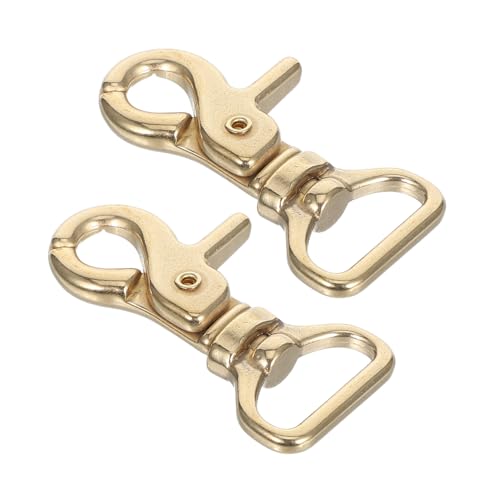 Operitacx 2 Stück Messing Lobster Claw Clip Karabinerhaken für Schlüsselringe Lanyards und Diy Projekte Operitacx 2 Stück Messing Lobster Claw Clip Karabinerhaken für Schlüsselringe Lanyards und Diy Projekte von Operitacx