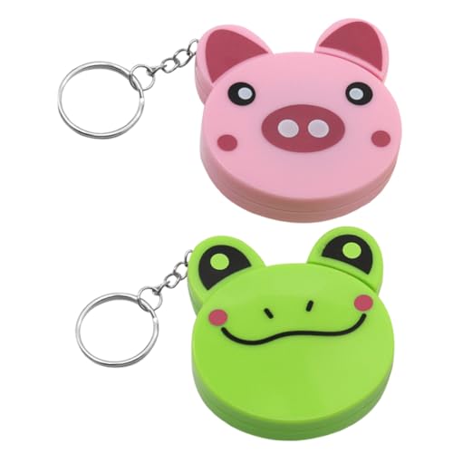 Operitacx 2 Stück Mini Maßband Schlüsselanhänger Niedlichen Tiermotiven Einziehbares Flexibles Maßband für Tragbar für Körper Nähmaße Spielerisches Lernwerkzeug für Junge Mädchen Operitacx 2 Stück Mini Maßband Schlüsselanhänger Niedlichen Tiermotiven Einziehbares Flexibles Maßband für Tragbar für Körper Nähmaße Spielerisches Lernwerkzeug für Junge Mädchen von Operitacx