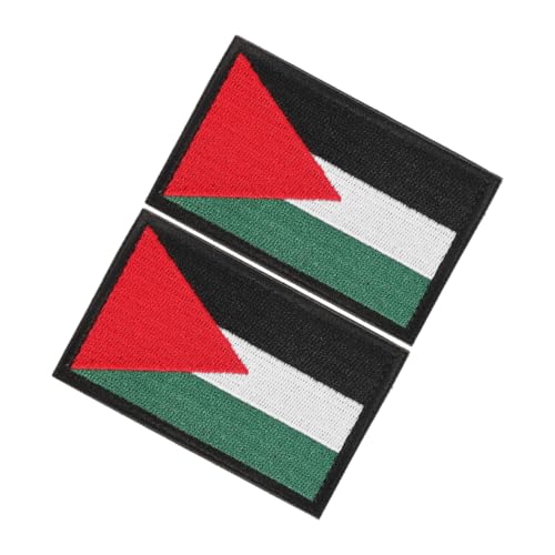 Operitacx 2 Stück Palästina Flagge Aufnäher Bestickte Abzeichen für Kleidung Rucksäcke und Accessoires Patches zum Anbringen für Reisen und Tägliche Nutzung Operitacx 2 Stück Palästina Flagge Aufnäher Bestickte Abzeichen für Kleidung Rucksäcke und Accessoires Patches zum Anbringen für Reisen und Tägliche Nutzung von Operitacx