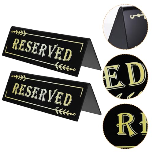 Operitacx 2 Stück Reserviert Schild für Restaurant Acryl Tischkarte für Hochzeiten Elegante Platzreservierung Stabil und Bruchsicher für Events und Feiern Operitacx 2 Stück Reserviert Schild für Restaurant Acryl Tischkarte für Hochzeiten Elegante Platzreservierung Stabil und Bruchsicher für Events und Feiern von Operitacx