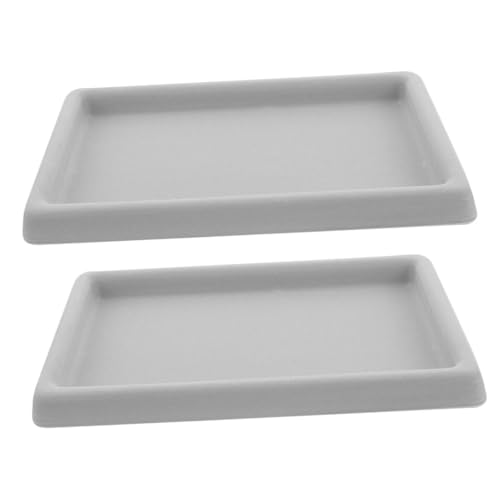 Operitacx 2 Stück Schmuck Organizer Tray mit Stapelbarem Design Kratzschutz Transparenter Abdeckung Multifunktional für Armbänder Halsketten Ringe Schmuckaufbewahrung Kommode oder von Operitacx