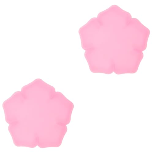 Operitacx 2 Stück Silikon Untersetzer Form Fünfblättriges Blumen Design Diy Gießform für Tassenmatte Dekorative Silikonform für Zuhause und Büro für Bastelprojekte von Operitacx