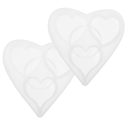 Operitacx 2 Stück Silikonform Herz Wiederverwendbare Hitzebeständige Resin Gießform für Diy Bastelprojekte Langlebige Flexible Epoxidharz Formen für Valentinstag und Personalisierte Operitacx 2 Stück Silikonform Herz Wiederverwendbare Hitzebeständige Resin Gießform für Diy Bastelprojekte Langlebige Flexible Epoxidharz Formen für Valentinstag und Personalisierte von Operitacx