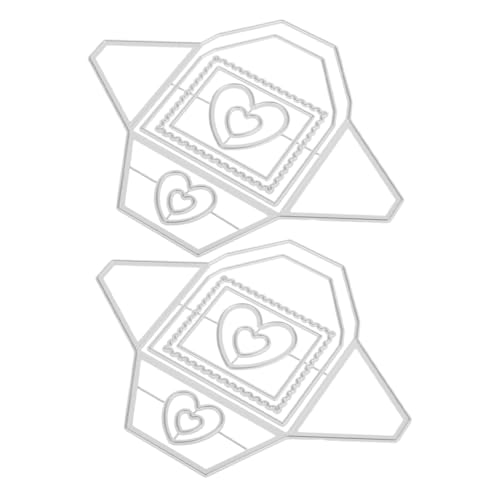 Operitacx 2 Stück Teiliges Herz Umschlag Metall Stanzformen Hintergrundrahmen für DIY Scrapbooking Präge Schablonen Vielseitig für Karten Alben und Papierbasteleien Geeignet Operitacx 2 Stück Teiliges Herz Umschlag Metall Stanzformen Hintergrundrahmen für DIY Scrapbooking Präge Schablonen Vielseitig für Karten Alben und Papierbasteleien Geeignet von Operitacx