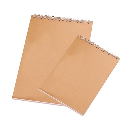 Operitacx 2 Stück Teiliges Skizzenbuch Vintage Blanko Skizzenblock mit Spiralbindung Tragbares Zeichenheft aus Kraftpapier Langlebig für Künstler Tinten und Markerbeständig Vielseitig für Operitacx 2 Stück Teiliges Skizzenbuch Vintage Blanko Skizzenblock mit Spiralbindung Tragbares Zeichenheft aus Kraftpapier Langlebig für Künstler Tinten und Markerbeständig Vielseitig für von Operitacx