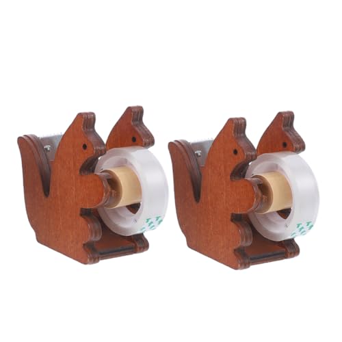 Operitacx 2 Stück Teiliges Tape Squirrel Niedlicher Kleiner Klebeband abroller aus Holz Stabiles Tisch organizer Zubehör für Büro Schule und Bastelprojekte Leicht und Handlich Operitacx 2 Stück Teiliges Tape Squirrel Niedlicher Kleiner Klebeband abroller aus Holz Stabiles Tisch organizer Zubehör für Büro Schule und Bastelprojekte Leicht und Handlich von Operitacx