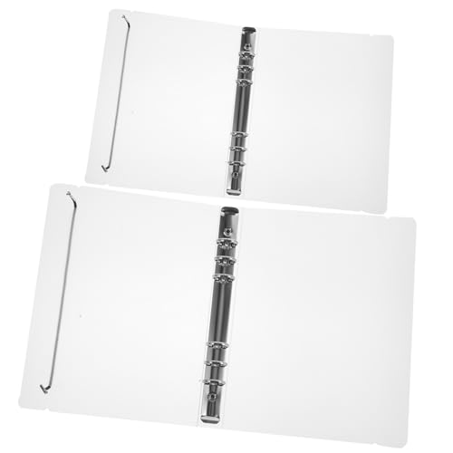 Operitacx 2 Stück Teiliges Transparentes Pp ordner cover mit Ringen Wiederverwendbare und Binderhüllen mit Elastischem Spannband Langlebige Notizbuch schutzhülle für Scrapbook und Ringbuch Operitacx 2 Stück Teiliges Transparentes Pp ordner cover mit Ringen Wiederverwendbare und Binderhüllen mit Elastischem Spannband Langlebige Notizbuch schutzhülle für Scrapbook und Ringbuch von Operitacx