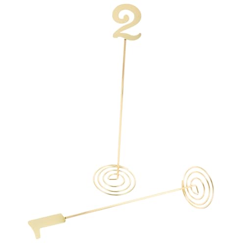 Operitacx 2 Stück Tischkartenhalter aus Metall Stabile Tischnummernhalter für Hochzeit Abnehmbare Sitzkarten Clips Multifunktionale Menükarten und Fotohalter Langlebig und Dekorativ in Gold Operitacx 2 Stück Tischkartenhalter aus Metall Stabile Tischnummernhalter für Hochzeit Abnehmbare Sitzkarten Clips Multifunktionale Menükarten und Fotohalter Langlebig und Dekorativ in Gold von Operitacx