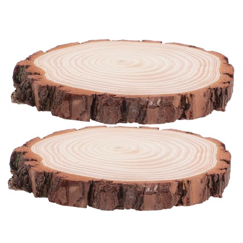 Operitacx 2 Stück Unvollendete Natürliche Holzscheiben mit Rinde Runde Holzplatten für Bastelarbeiten Tischdekoration Hochzeiten und Feiertagsanlässe Operitacx 2 Stück Unvollendete Natürliche Holzscheiben mit Rinde Runde Holzplatten für Bastelarbeiten Tischdekoration Hochzeiten und Feiertagsanlässe von Operitacx