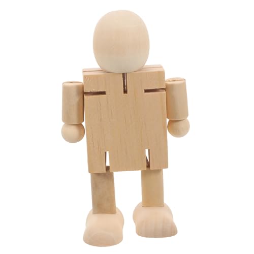 Operitacx 2 Stück Unvollendeter Holzroboter für DIY Malerei Flexibler Puppen Roboter mit Beweglichen Gelenken Fördert Kreativität und Motorische Fähigkeiten für Bastelprojekte Operitacx 2 Stück Unvollendeter Holzroboter für DIY Malerei Flexibler Puppen Roboter mit Beweglichen Gelenken Fördert Kreativität und Motorische Fähigkeiten für Bastelprojekte von Operitacx