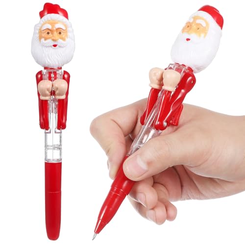 Operitacx 2 Stück Weihnachts-Led-Box-Stift Weihnachtsmann Leuchtende Kugelschreiber Neuartiger Leuchtender Rollstift Stress Angst Und Linderung Spielzeug Für Weihnachten Party Operitacx 2 Stück Weihnachts-Led-Box-Stift Weihnachtsmann Leuchtende Kugelschreiber Neuartiger Leuchtender Rollstift Stress Angst Und Linderung Spielzeug Für Weihnachten Party von Operitacx