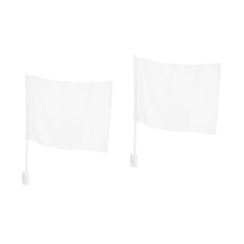 Operitacx 2 Stück Weiße Diy Auto Flagge Blanko Gartenflagge für Kreative Outdoor Dekoration Doppelseitiges Design für Wärmetransferdruck von Operitacx